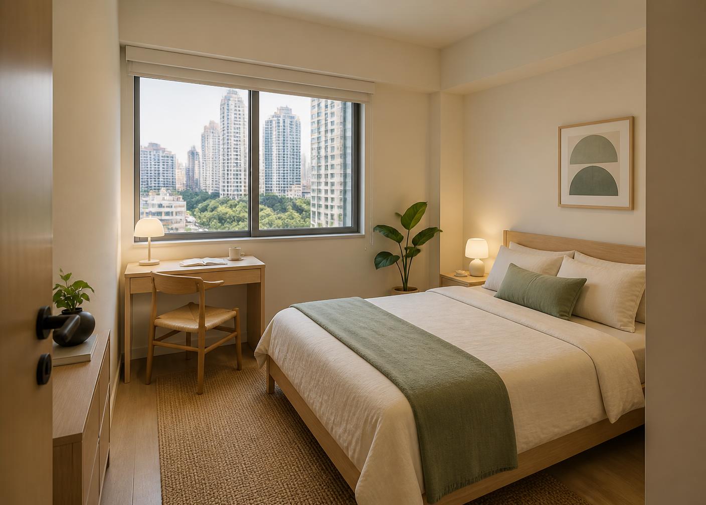 Roomy 布置完成后的同一间香港卧室